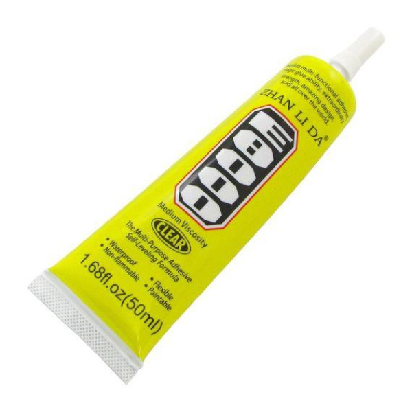 Клей силиконовый E8000 (50ml) в тюбике с дозатором прозрачный