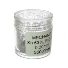 Кульки BGA для пайки мікросхем MECHANIC (0.3 мм, 25000 шт.)