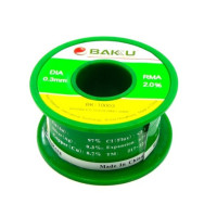 Припій BAKU BK-10003 (0.3 мм, 50 гр, Sn 97%, Ag 0.3%, Cu 0.7%, rma 2%)