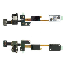 Шлейф (Flat cable) для Samsung G610 Galaxy J7 Prime (кнопки меню, коннектора навушників, з компонентами)