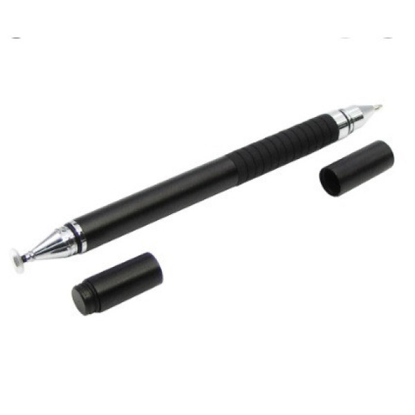 Стилус емкостный Jot Pro высокоточный, двойной, алюминиевый, с капиллярной ручкой (Черный)