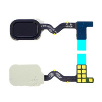 Шлейф (flex cable) для Samsung J600 Galaxy J6 (2018) со сканером отпечатка пальца (Черный)