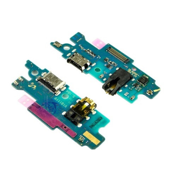 Шлейф (Flat cable) Samsung M205 Galaxy M20 (2019) с разъемом зарядки, микрофоном, плата зарядки