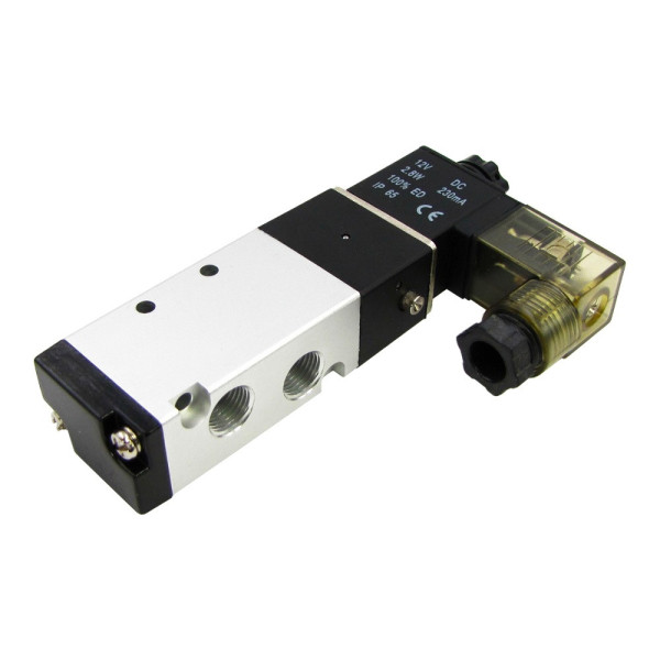 Пневматический электромагнитный клапан 4V110-06 (давление 0.15-0.8 MPa, DC-12V)